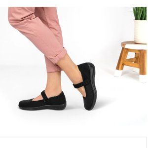 Orthofeet Black Mary Jane Casual Shoes Size 9.5 XX Wide